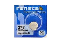 Renata #377 Silver Oxide Battery - 5 Pack