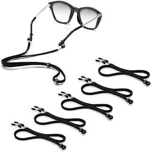 Glasses Strap, 6 Pcs Adjustable Sunglasses Strap for Men Women, Anti-Slip Eyeglass Strap for Most Sunglasses, Eyeglasses