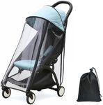 Lusinus Stroller Rain Cover – Thick EVA Waterproof Windproof Canopy Compatible with YOYO – Breathable with Side Vents – Includes Oxford Waterproof Drawstring Bag – Baby Stroller Accessory