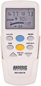Anderic Replacement for Hampton Bay CHQ7096T with"Reverse" Key Thermostatic Remote Control for Hampton Bay Ceiling Fans (FCC ID: CHQ7096T, UC7096T, CHQ8BF7096T, CHQ8BT7096T) - RR7096TR