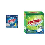 Fortune Dishwasher Detergent Powder- 1 Kg x 5 Pcs - Compatible with All Dishwasher Brands & Fortune 5 In 1 Action Dishwasher Fresh Scent Tablets - 30 Count