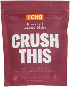 Tcho Crush This Roasted Cacao Nibs, 100% Plant Based, 100% Cacao, Vegan, Kosher, USDA Certified Organic, Non-GMO, 7.8 Ounce (Pack of 6)