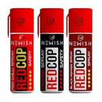 Newish® Self Defence Pepper Spray Safety for Women & Men (Pack of 3) Red Chilly, Black Pepper and Pepper Spray 35g/ 55 ML