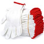 Apauls 12Pairs Cotton Work Gloves, Safety Protection Work Gloves for Painter Mechanic Industrial Warehouse Gardening Construction Men & Women, BBQ Thicker Industry Workhouse Working