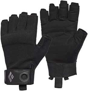 Black Diamond Crag Half-Finger Gloves, Unisex; 0002-Black; L
