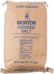 Morton Table Salt, Iodized, 25 Pound