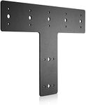 Sihnman 14" x 8.5" T Shape Steel Flat Bracket (1 pc) with Powder Coating as Mending Plate, Joining Brackets, Connecting Brackets, T Strap. Metal Plate with Holes, T Flat, T Plate for Truss framing.