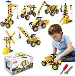 Techshining 8 in 1 Toy Trucks for K