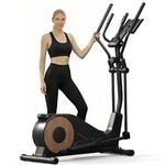 Aeriflo Elliptical Cross Trainer for Home Use, M100 Ultra-Quiet Magnetic Machine with 8KG Flywheel & 42cm Stride, 150KG Capacity, Bluetooth App Connection (Kinomap/Zwift), 80% Pre-Assembled