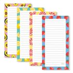 S&O Magnetic Notepads for Refrigerator 4 Pack - Fun Fruity Magnetic Note Pad for Fridge Sets - Magnetic List Pads for Refrigerator - Magnet Notepads for Refrigerator - 3.5” x 7”, 45 Pages