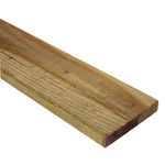 Pressure Treated Softwood Timber 6" x 1" (150mm x 22mm) - 2.4 Metres (Pack of 4)