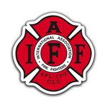 Fire Fighters International Association IAFF Red Sticker for Car Vinyl Decal Window Truck Window Car Bumper Sticker Laptop Decal Motorcycle Helmet (2" х 2" Set of 2)