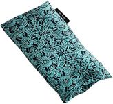 Hugger Mugger Silk Eye Pillow with Herbal Filling - Boho Teal - Natural Herbal Filling, Relaxing Scent, Light Weight, Chill in Freezer, Washable Cover