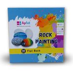 Apfet Rock Painting Kit Flat Rock Art and Craft for Girls and Boys | Best Stone Painting Kit for Kids Creative DIY Painting Set for Kids Ages 6+ Years (Pack of 5)