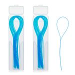 WLLHYF 100 Pcs Floss Threaders Multifunctional Deep Clean Floss for Braces, Bridges, and Implants Dental Threader