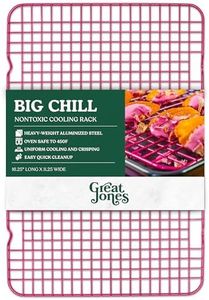 Great Jones Big Chill (Raspberry) | Nonstick Cooling Rack | Heavy-Duty Aluminized Steel | Fits Half-Sheet Pans for Baking, Roasting, and Frying | Oven-Safe Up to 450°F | Dishwasher-Friendly