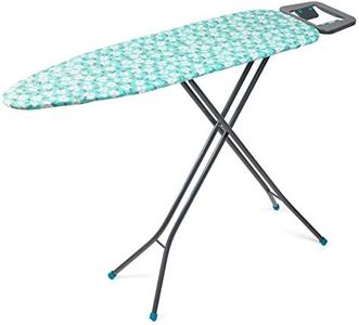 Beldray LA023995POP Folding Ironing Board - Collapsible Ironing Table, 7 Variable Heights, Lightweight and Compact, Suitable for Left & Right-Handed Use, Adjustable Iron Rest, 110 x 33 cm, Poppy Print