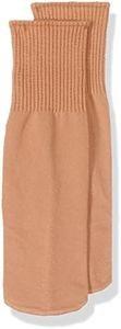 Capezio Acanalado Calcetín de Ballet, Suntan, Talla única para Mujer