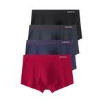 Arjen Kroos Men's Breathable Modal Microfiber Underwear Trunks Ice Silk Boxer Briefs Pack