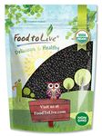 Organic Black Lentils, 3 Pounds – Non-GMO, Whole Dry Pulses, Raw, Sproutable, Kosher, Vegan, Bulk Legumes, Black Masoor Daal. Rich in Thiamin, Folate, Protein. Great for Stews, Curries, Tacos, Soups