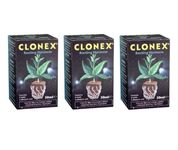 Growth Technology 3 pack of 50ml Clonex Professional Rooting Hormone Gel. Ideal for cuttings, Cloning plants. Total 150ml