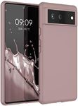 kwmobile Case Compatible with Google Pixel 6 Case - Soft Slim Protective TPU Silicone Cover - Nude Lilac