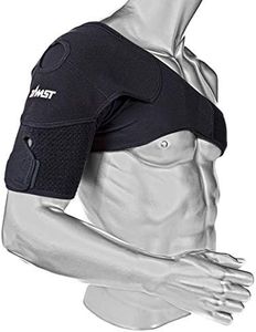 Zamst Shoulder Wrap Sports Shoulder Brace with Dynamic Stabilization for Shoulder Injuries-for Football, Volleyball, Tennis, Pickleball, Golf, Ice Hockey-Black, Medium