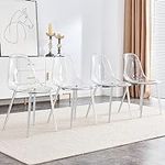 Baysitone Clear Dining Chairs Set o