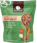 Gourmanity Dehydrated Mixed Vegetables, All Natural Dried Ramen Topping, Adds Color Flavor and Texture to your Vegetable Soups and Stews, 2lb Bag