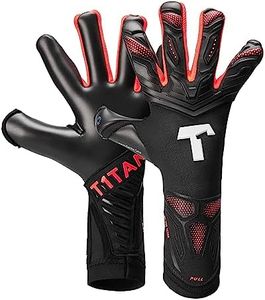 T1TAN Alien Black Energy 2.0 - Goalkeeper Gloves - Without Finger Protection - Soccer Goalkeeper Gloves - Size 10