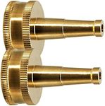 TOCHUN High Pressure Hose Nozzle - Heavy Duty Brass Garden Sweeper for 3/4" GHT Garden Hoses- Fits Standard Hoses as Garden Sprayer, Spray Nozzle, Power Washer Nozzle