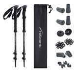 3K Carbon Fibre Walking/Hiking/Trekking Poles/Sticks - Adjustable Lightweight Unisex with Accessories (2pc / set/pair) - Trekrite