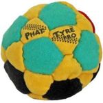 DIRTBAG PT Pro 32 Panel Footbag Hacky Sack, Flying Clipper Original Design, Steel Pellet Filled for Maximum Control Handsewn - Yellow/Red/Green/Black.