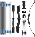 NorthSpoor Recurve Bow and Arrow 30lbs Archery Bows Set,Recurve Bow Bow for Archery Beginners Adult Left and Right Hands Suitable Ffor Young People Hunting Outdoors