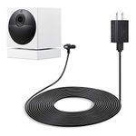 Wasserstein 25ft/7.6m Weatherproof Outdoor Charger Compatible with Wyze Cam Outdoor - Keep your Wyze Cam Outdoor charged at all times (Black) (NOT Compatible with Wyze Cam/V2/Pan) (Wyze Cam Outdoor NOT included)
