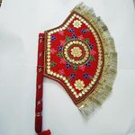 DIGSMORDEN Wooden Handcrafted Hand Fan/Marriage Fan/Shadi ka pankha/pankhi/Hand Fan/vinjano/Shadi ka pankha/Wedding Fan