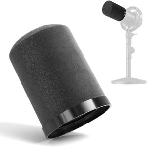 MAONO Foam Windscreen for PD200W/PD200X Microphone – Velvet Fine Mesh Pop Filter, Superior Noise Reduction, Windproof Cover for Podcasting, Gaming, Streaming & Recording