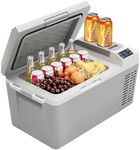 GAOMON Car Refrigerator - 21QT Car Fridge with Ultra-Fast Cooling, 20L Electric Cooler with Low Power, Portable Freezer with Battery Protection for Cars, RVs, Trucks, 12/24V DC, 110-240V AC