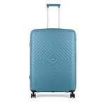 VIP Quad Pro Check-in 75 cm (Large) 8 Wheels Trolley Bags for Travel, Hard Case Lightweight Bag with TSA Lock, Anti-Theft Zipper & Premium interiors (Blue)