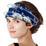 Crimmy Migraine Headache Relief Cap, Cooling Gel Headband Neck Wrap Hat Mask, Soothing Ice Pack Head Face Cold Compress for Tension Stress & Hangover