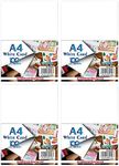 A4 White Colour Card 160 GSM Printer Paper Copier White Card Stock White Paper Activity Card Origami Flyers DIY Crafts Scrapbooking Printing Drawing Sketch School Office (Pack of 400)
