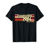Established 1984 Stripe - 40th Birthday Gift Idea for Men T-Shirt