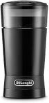 De'Longhi Electric Coffee Grinder KG200, Coffee Bean Grinder with Stainless Steel Blades, One-Touch Activation, Includes Cleaning Brush, 170W, Black