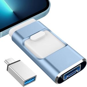 iPhone Flash Drive,iPhone Photo Stick,USB 3.0 Stick 512GB USB Flash Drive for iPhone14/13/12/11/iPad,iPhone USB Memory Stick,USB Drive,iPhone Storage Stick(Blue)