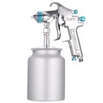 Professional Pneumatic Tool R77 Spray Gun with 1000cc Cup 2.5mm Nozzle, Siphon Feed Paint Sprayer