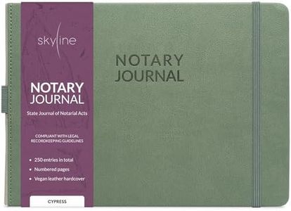 Skyline Official Notary Journal (Cypress, Smaller than A4 (10" x 7"))