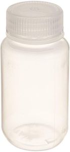 United Scientific® Unistore™ 33307 | Laboratory Grade Polypropylene Wide Mouth Reagent Bottle | Designed for Laboratories, Classrooms, or Storage at Home | 125mL (4oz) Capacity | Pack of 12, Clear