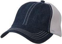 MG Low Profile Structured Trucker Cap (One Size, Denim)