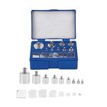 17Pcs Precision Calibration Weight Set，Precision Weight- 1 x 100g,1 x 50g,2 x 20g,1 x 10g, 1 x 5g, 2x2g, 1x 1g, 1x500mg, 2x200mg, 1 x 100mg, 1 x 50mg, 2 x 20mg, 1 x 10mg