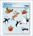 Mini Advent Calendar Card (WDM4409) Skating - Winter Animals Ice Skating